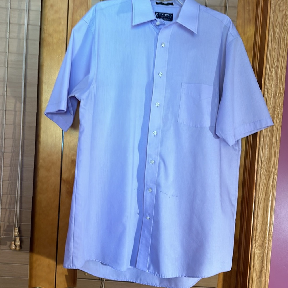 👔👔Stafford Essentials Short Sleeved Oxford Shirt👔👔